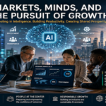 Business leaders, workers and investors examining the economic impact of artificial intelligence and productivity growth