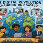 Digital technology connecting people, businesses and communities across a modern global network