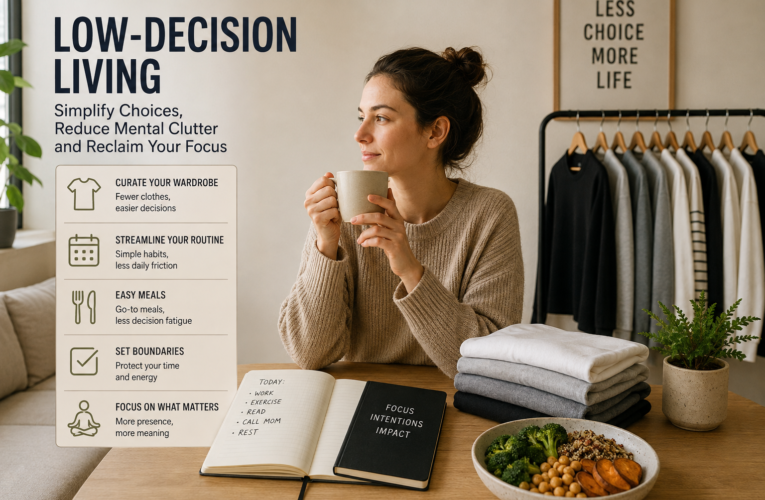 The Rise of “Low-Decision Living” and Why People Are Simplifying Everyday Choices