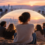 Person choosing meaningful relationships while maintaining personal boundaries in a digitally connected world