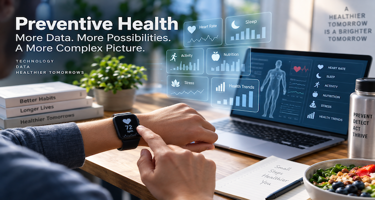 Wearable health technology collecting continuous health and activity data for preventive care