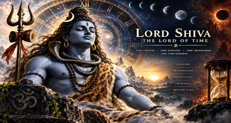 Shiva as Mahakala and Nataraja symbolizing cosmic time, creation, destruction and transformation