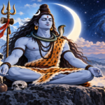 Shiva Nataraja represented within a ring of flames, symbolizing cosmic dance, transformation and the cycle of creation and destruction