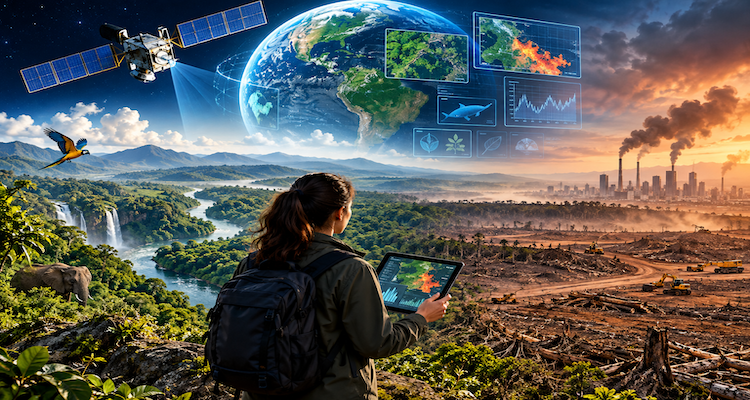 Scientists using satellites, biodiversity data and environmental sensors to monitor rapid changes across Earth's ecosystems
