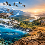 Wildlife and plant species moving through fragmented landscapes as climate zones shift